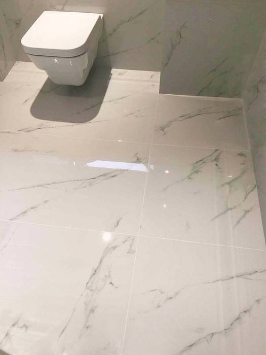 Marble Effect Porcelain Floor Tiles Bathroom By Porcel Thin Homify Marble Effect Porcelain Floor Tiles Bathroom By Porcel Thin