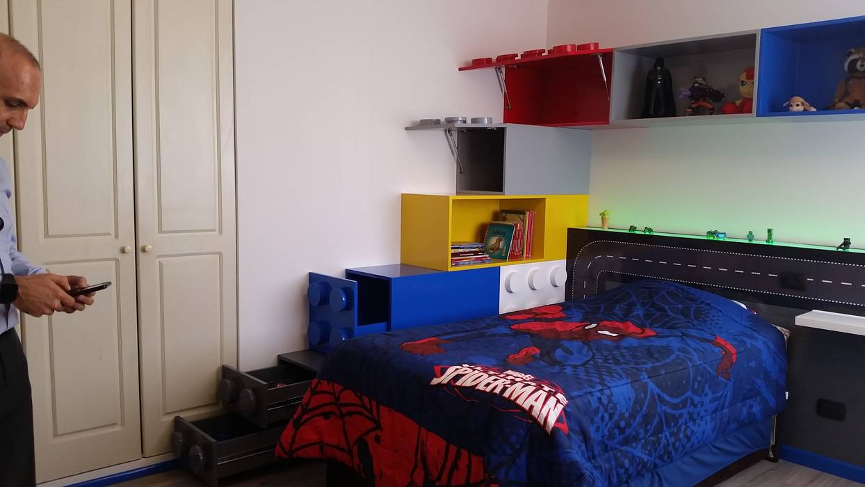 DORMITORIO LEGO, ARKILINEA ARKILINEA Dormitorios infantiles Almacenamiento