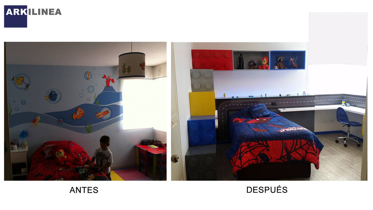 DORMITORIO LEGO, ARKILINEA ARKILINEA Dormitorios infantiles Accesorios y decoración