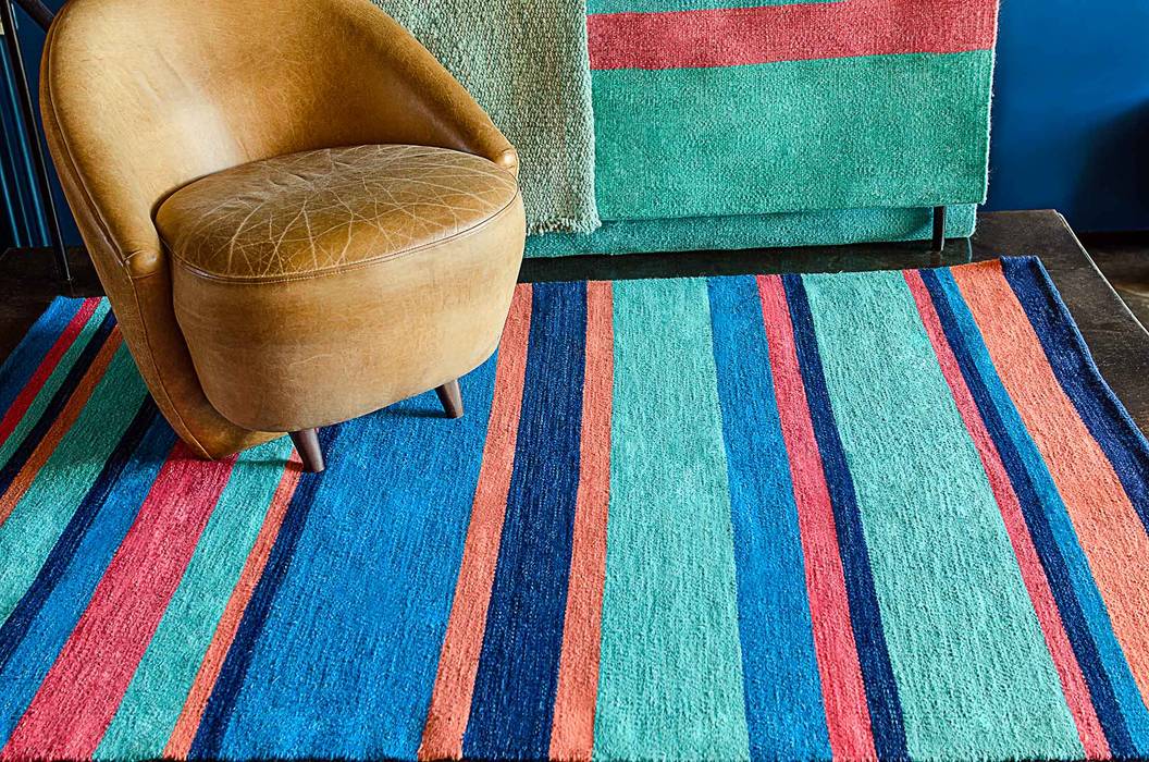 Alfombra Raya Elementos Argentinos Pisos Lana Naranja alfombra,alfombra a medida,rugs,hecho a mano,hand made,comercio justo,fair trade,Alfombras y tapetes