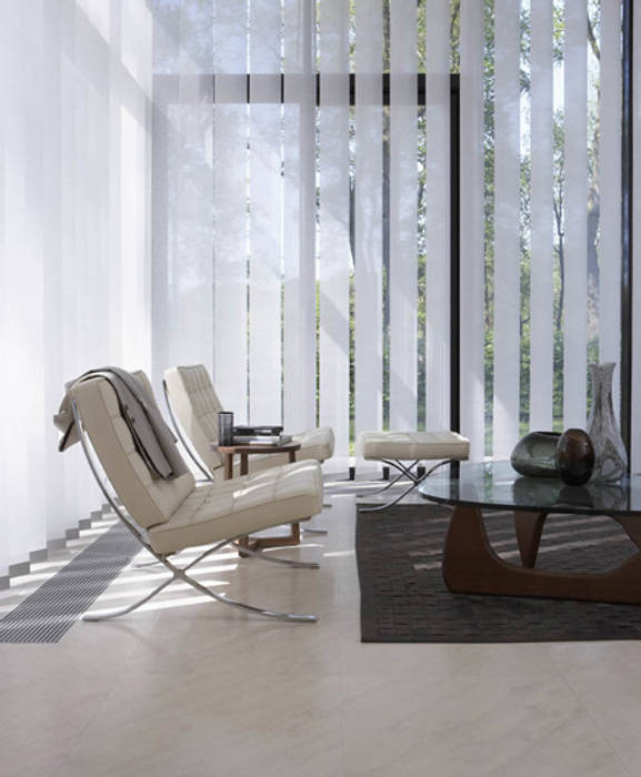 CORTINAS QUE VISTEN LOS ESPACIOS, L&S arquitectos L&S arquitectos Living room Synthetic Brown Accessories & decoration