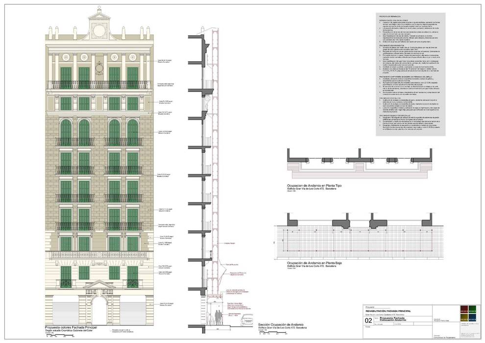 RESTAURACIÓN REALIZADA DE UN EDIFICIO PROTEGIDO DE L'EIXAMPLE., Estudio Arquitectura Ricardo Pérez Asin Estudio Arquitectura Ricardo Pérez Asin บ้านและที่อยู่อาศัย