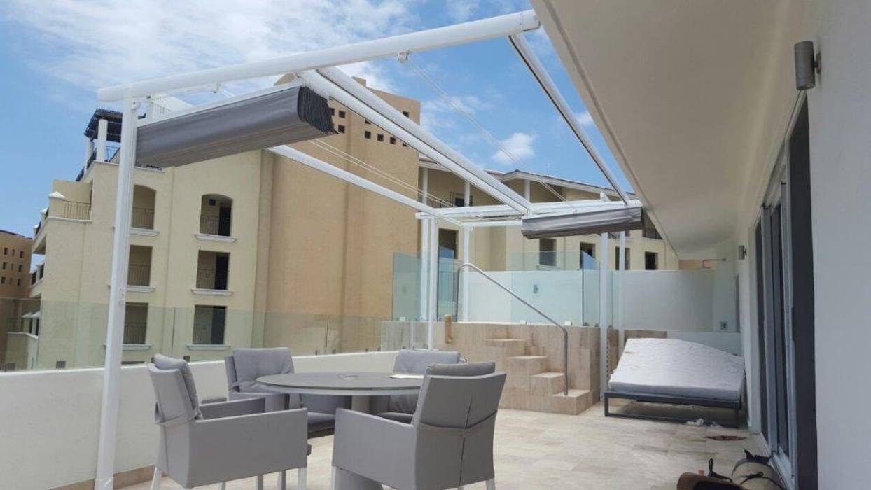 Fase Palillerias ZEN para terrazas Habitaciones Hotel Los Cabos homify Balcones y terrazas de estilo mediterráneo Mobiliario