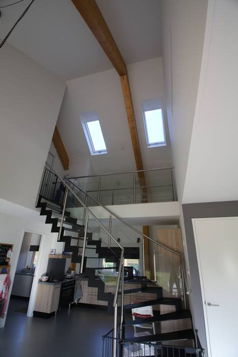 Woning te Nijverdal, Hoogsteder Architecten Hoogsteder Architecten Ruang Makan Modern Kayu Wood effect
