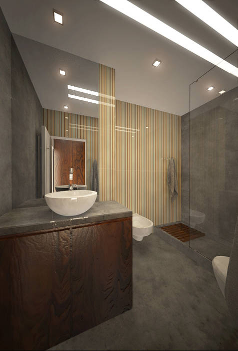 W.C Suite 2 Tiago Martins - 3D Casas de banho modernas