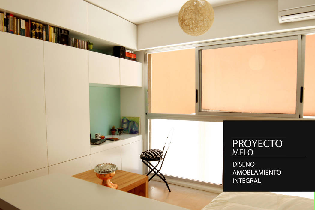 Diseño Integral - Ambientacion, PANAL PANAL Dormitorios minimalistas monoambiente moderno,escandinavo