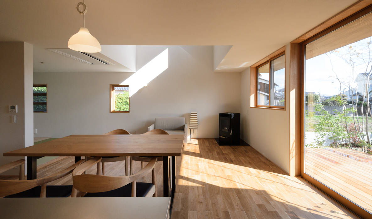 Okayama M.K_House, バウムスタイルアーキテクト一級建築士事務所 バウムスタイルアーキテクト一級建築士事務所 ห้องทานข้าว