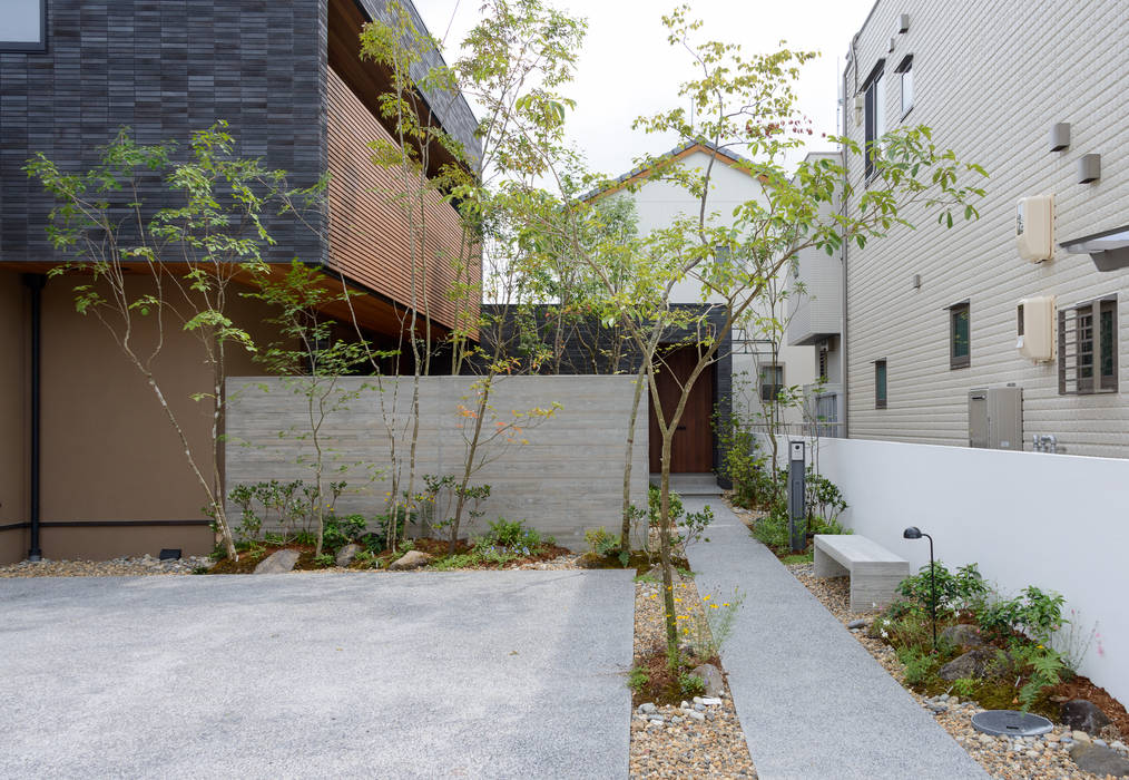 Okayama K.K_House, バウムスタイルアーキテクト一級建築士事務所 バウムスタイルアーキテクト一級建築士事務所 모던스타일 주택