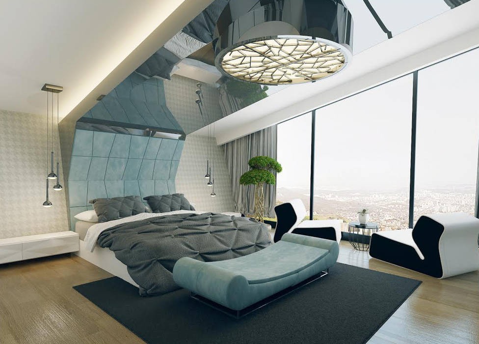 Ankara Villa Projesi homify Modern Yatak Odası