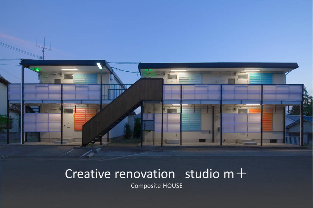 Composite HOUSE, studio m+ by masato fujii studio m+ by masato fujii Skandinavische Häuser