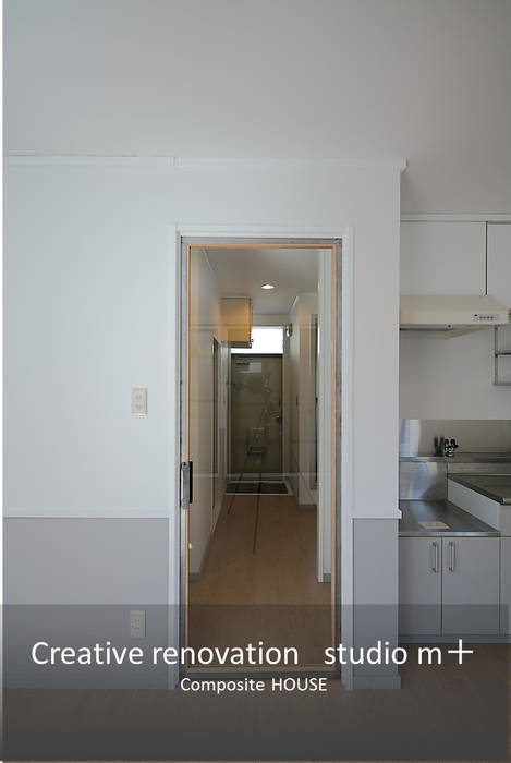 Composite HOUSE, studio m+ by masato fujii studio m+ by masato fujii Scandinavian style windows & doors