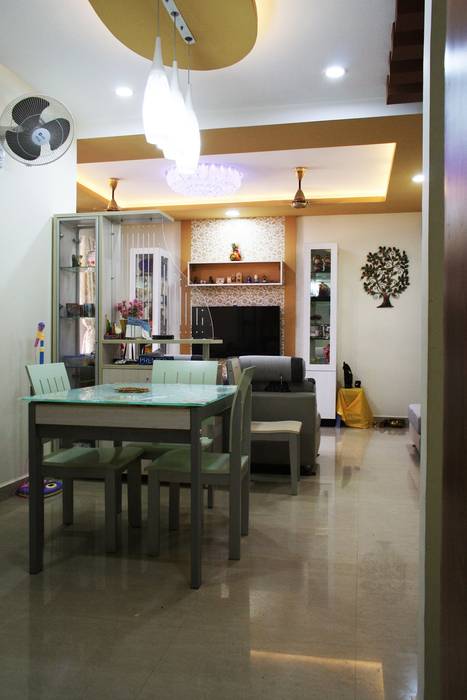 3bhk apartment in Appasamy Mapleton, Pallikaranai.. , Ashpra Interiors Ashpra Interiors Living room