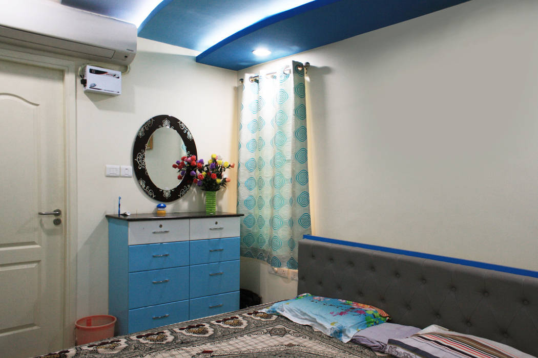 3bhk apartment in Appasamy Mapleton, Pallikaranai.. , Ashpra Interiors Ashpra Interiors Asian style bedroom