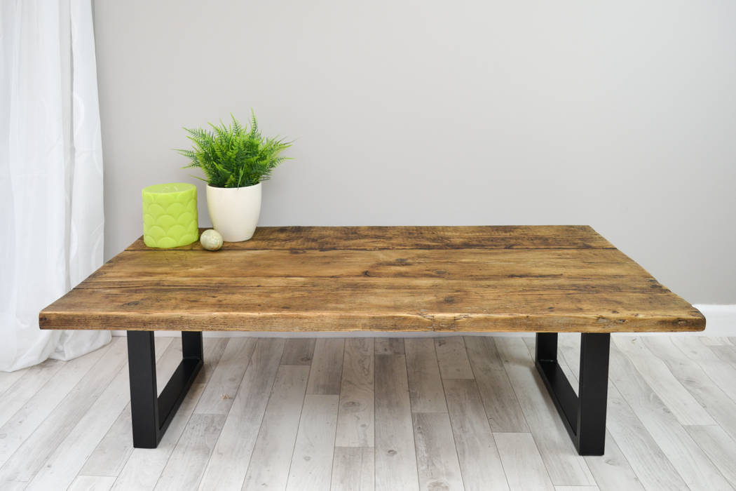 Reclaimed Industrial Coffee Table Frances Bradley Industrial style living room Wood Wood effect Side tables & trays