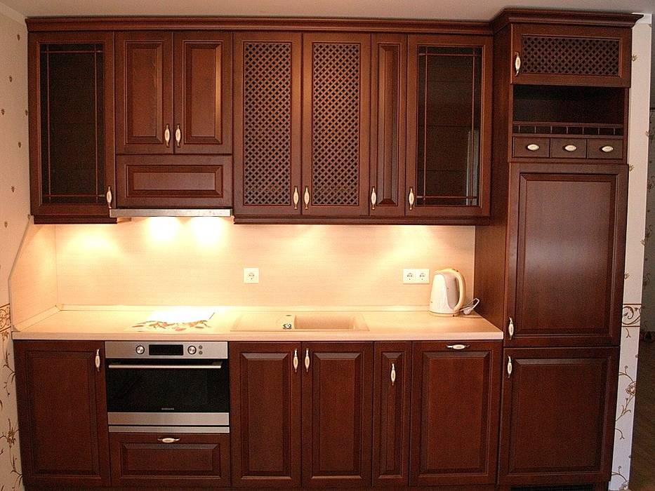 Кухни, URBAN wood URBAN wood Kitchen Solid Wood Multicolored Cabinets & shelves