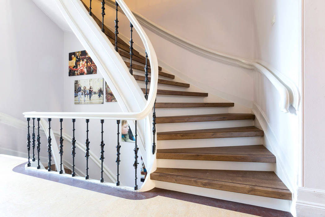 Traprenovaties, Stairz Stairz Country style corridor, hallway& stairs Wood Wood effect