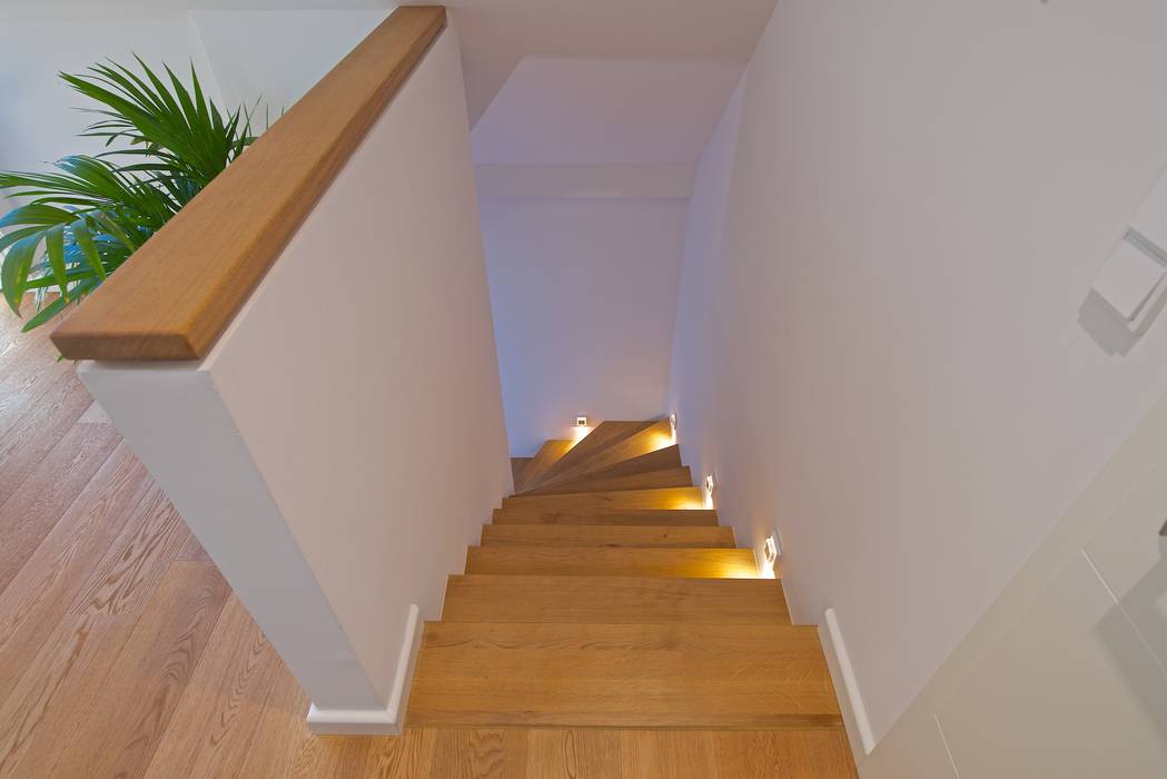 homify Modern corridor, hallway & stairs