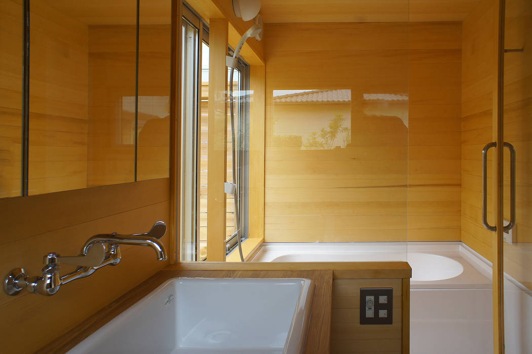 だんしゃりあん, 環境創作室杉 環境創作室杉 ミニマルスタイルの お風呂・バスルーム