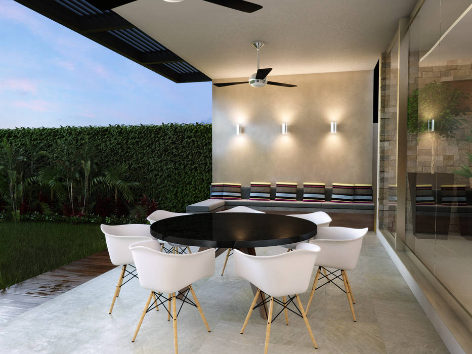 Terraza Interiorisarte Jardines modernos