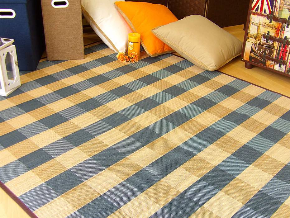 La alfombra perfecta: cuando el bambú y el hilo se juntan, latiendawapa latiendawapa Pavimento Bambù Verde Tappeti e moquette