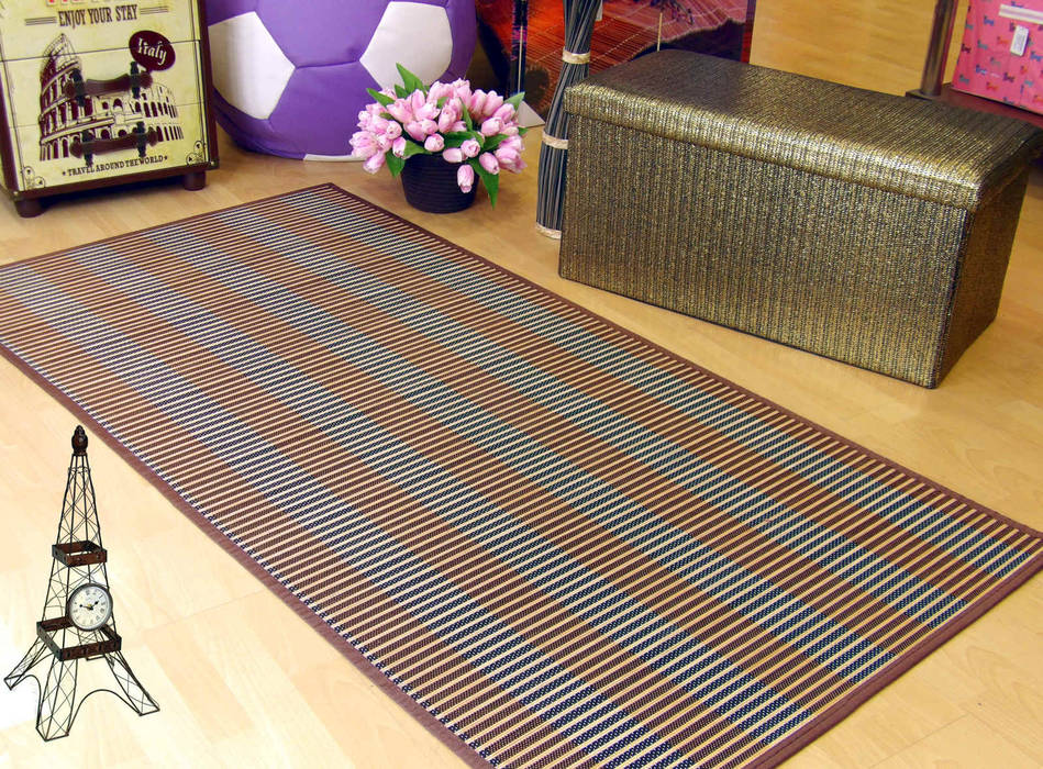 La alfombra perfecta: cuando el bambú y el hilo se juntan, latiendawapa latiendawapa Floors Bamboo Green Carpets & rugs