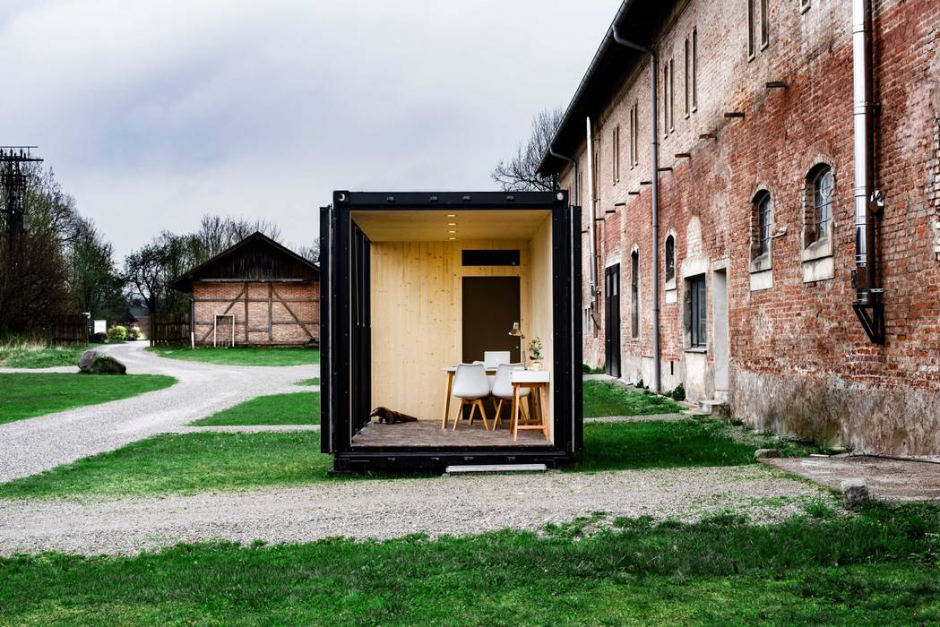 Hiloft - mobiler Wohnraum Hiloft Moderne Häuser Eisen/Stahl Schwarz design container,seecontainer,loft container,wohncontainer,luxus container,tiny house,container büro,shipping container,loft,lounge