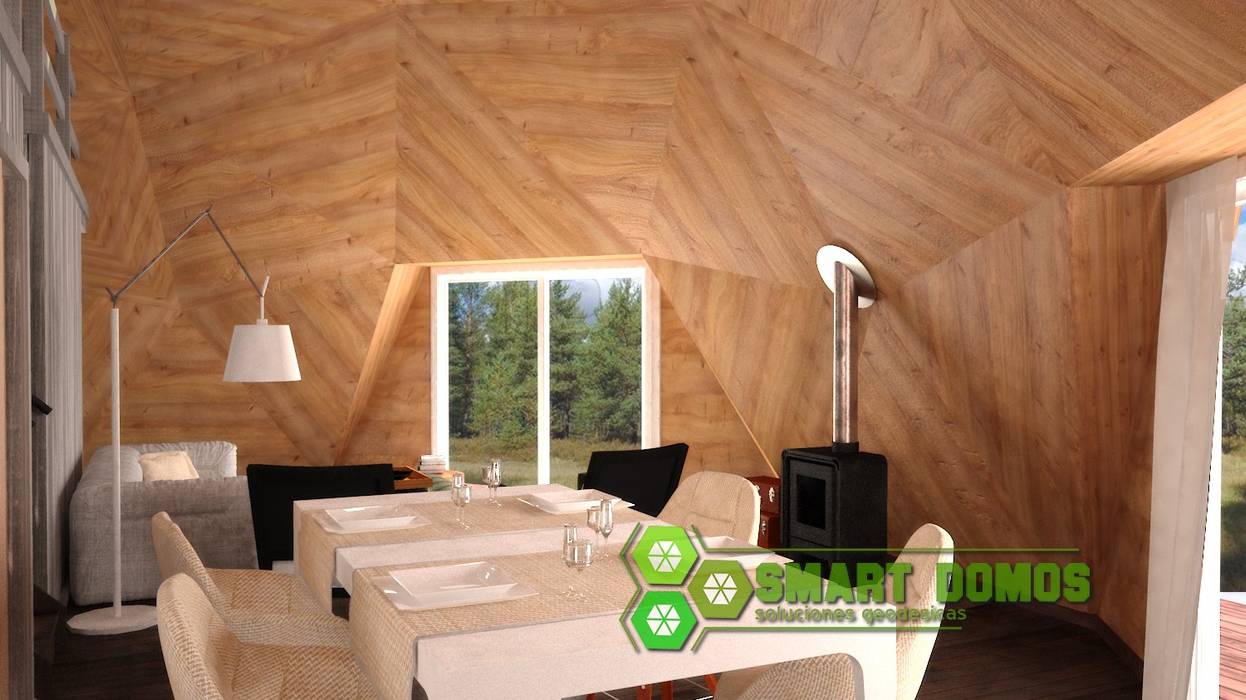 domo newen, smart domos smart domos Comedores de estilo moderno