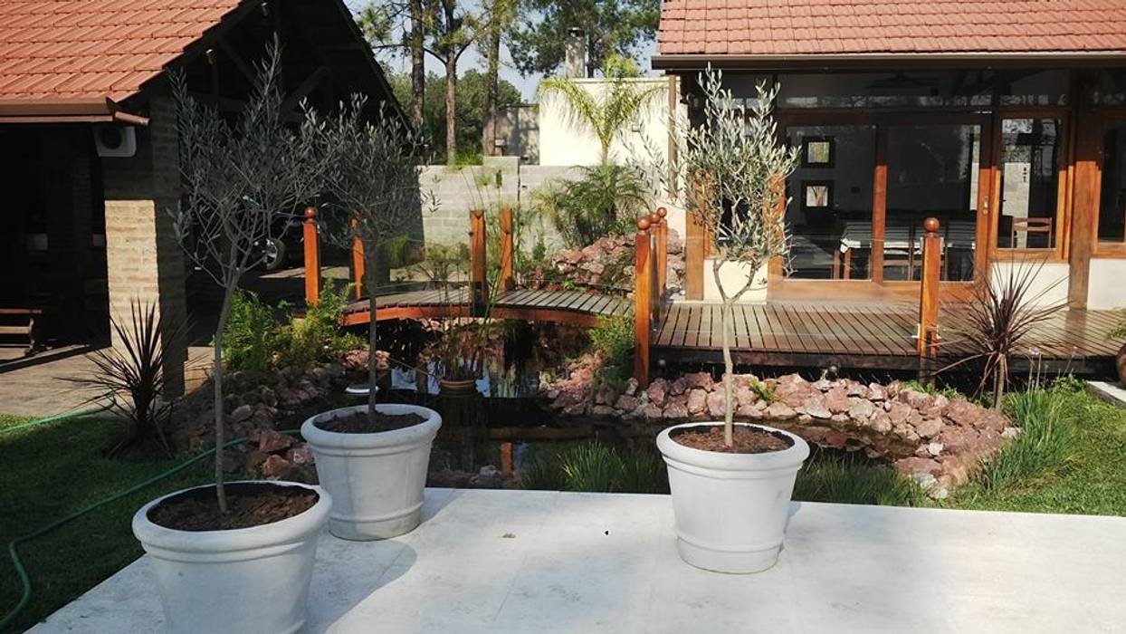 Lago artificial jardines modernos ideas, imágenes y decoración de