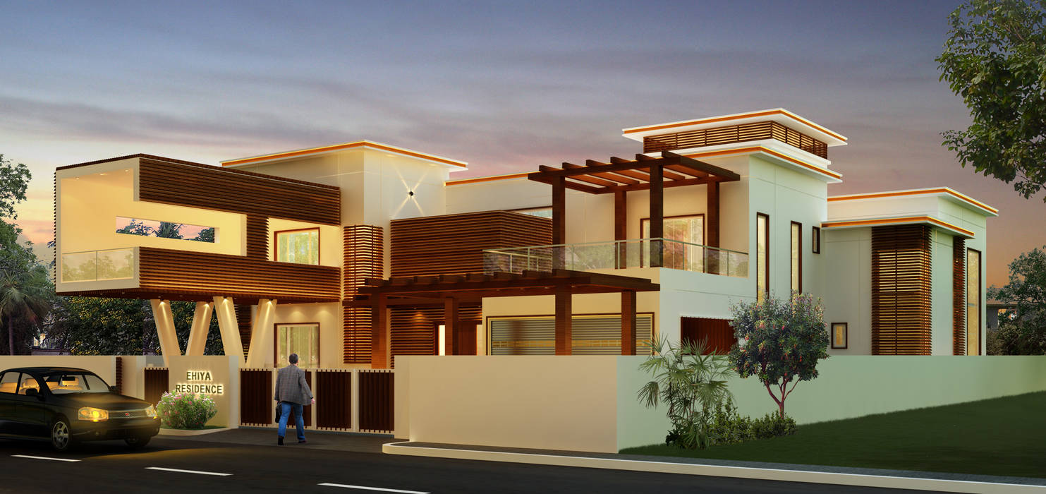 Mr. Ehiya Residence at Tanjore Dwellion Modern houses