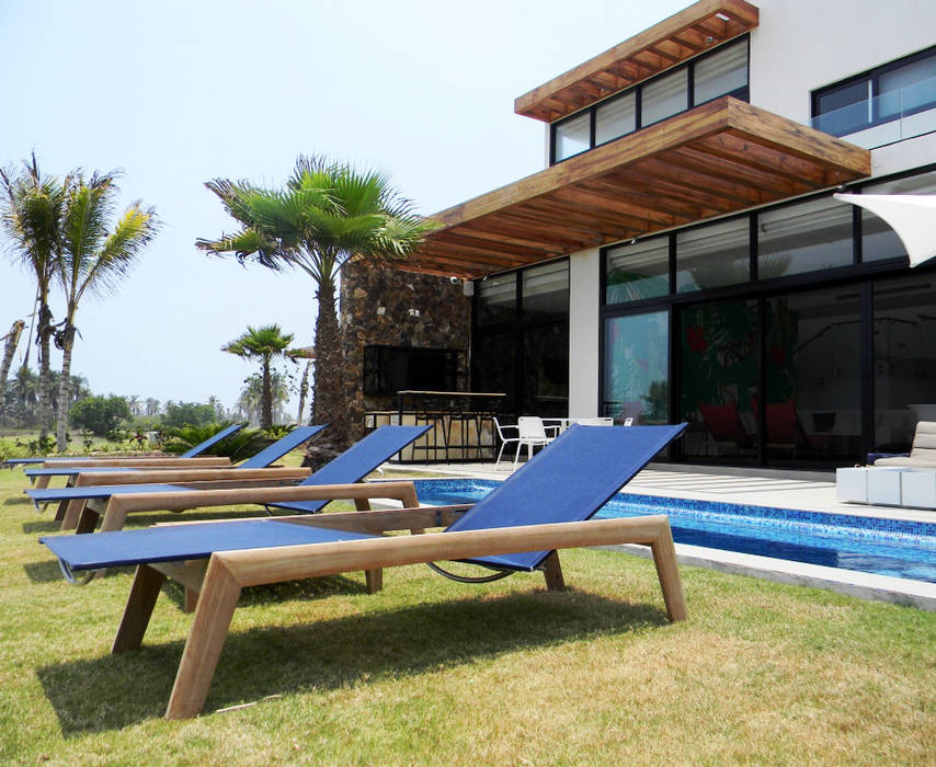 Villa Amanda, Acapulco, MAAD arquitectura y diseño MAAD arquitectura y diseño Сад Меблі