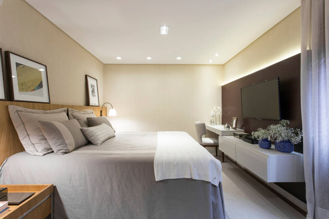 MOEMA | RESIDENCIAIS , SESSO & DALANEZI SESSO & DALANEZI Modern style bedroom