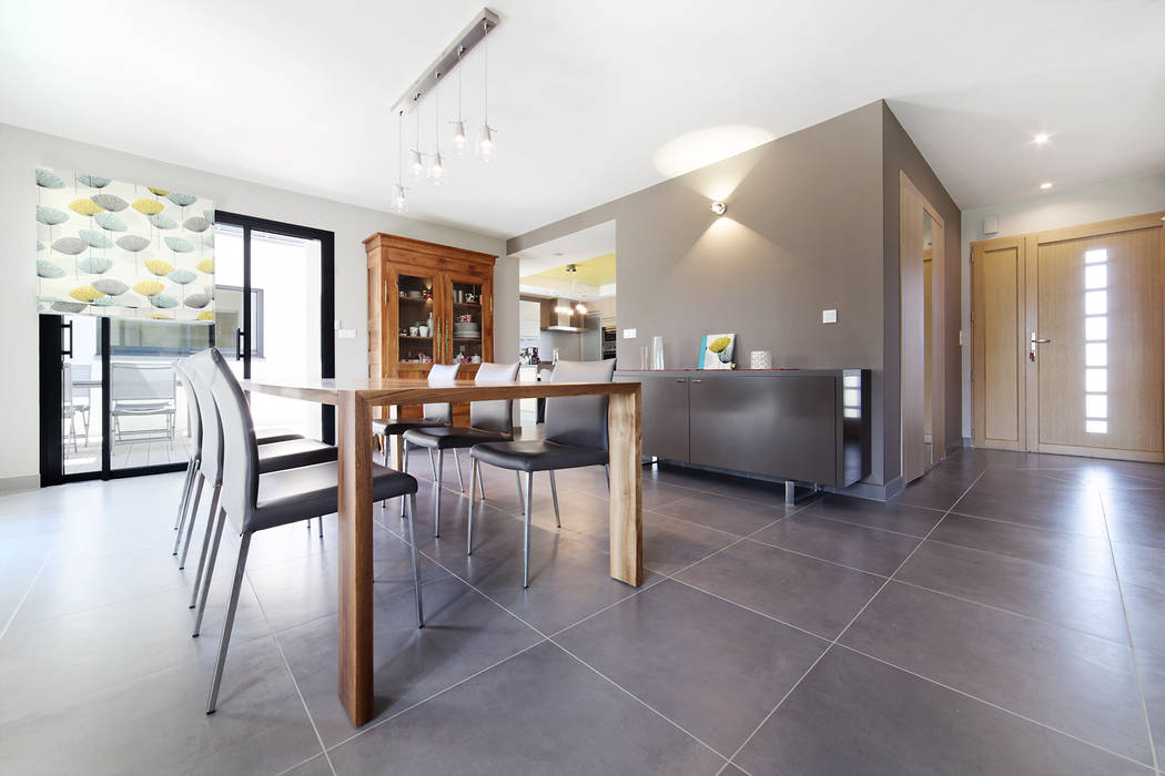 Extension et rénovation, O2 Concept Architecture O2 Concept Architecture Modern dining room Sandstone