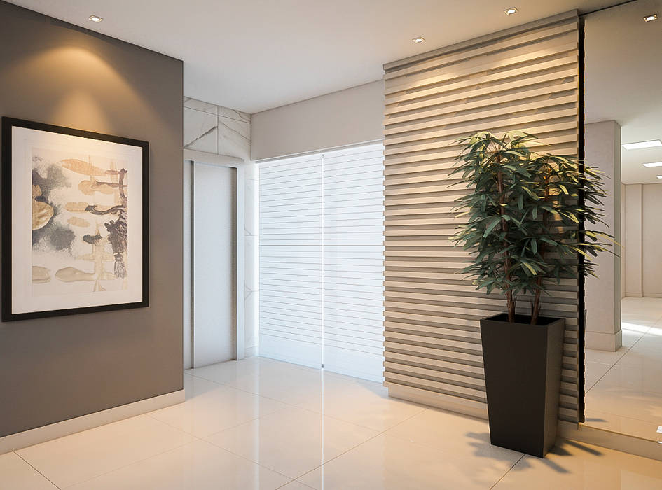 Tárcyla & Savane Arquitetas Associadas Ingresso, Corridoio & Scale in stile moderno