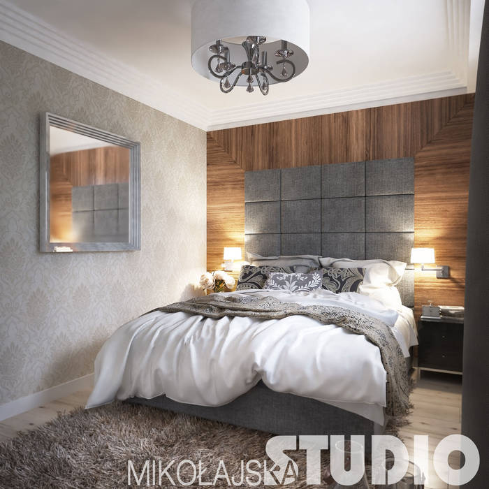 new york style bedroom MIKOŁAJSKAstudio