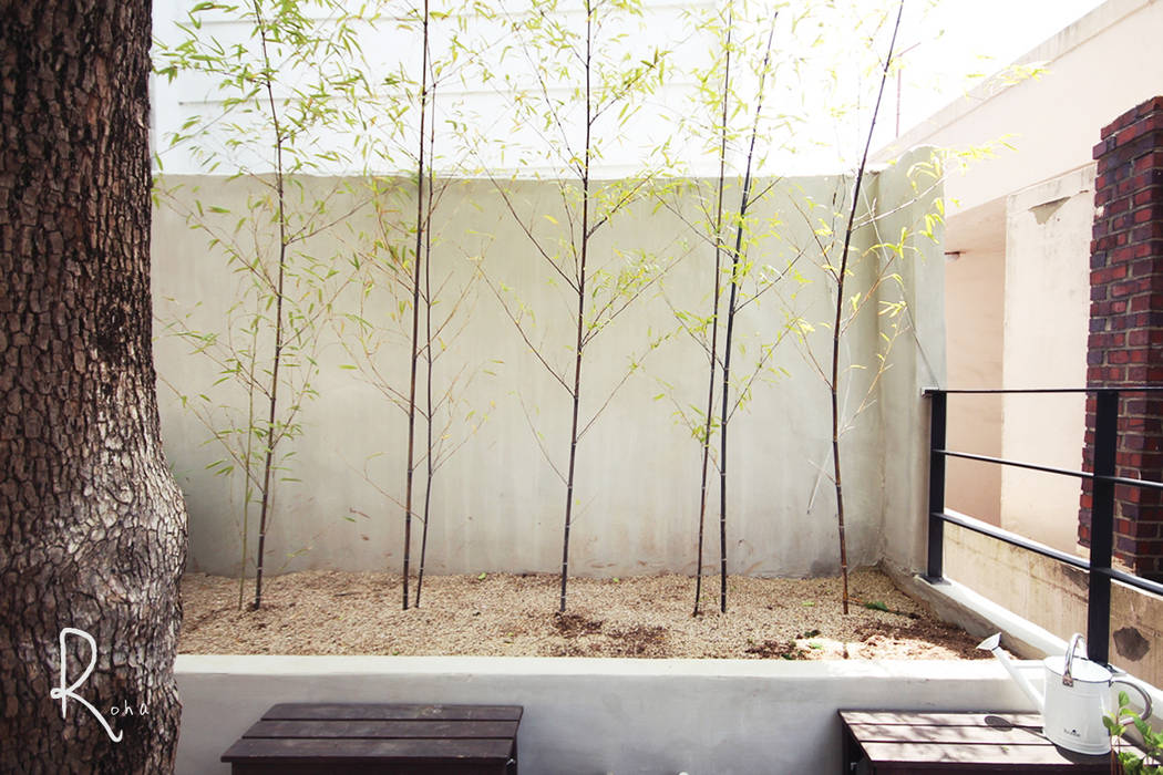 미니멀한 자연주의 감성주택, 33평 주택리모델링, 로하디자인 로하디자인 Jardin minimaliste