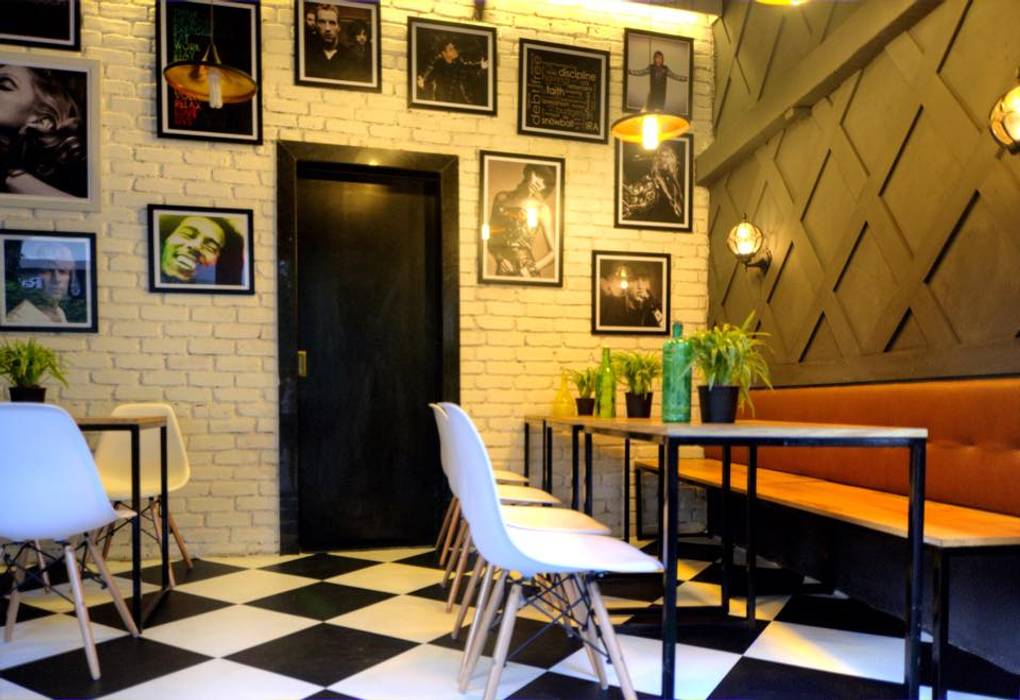 CAFE IN MUMBAI, HK ARCHITECTS HK ARCHITECTS Modern bars & clubs