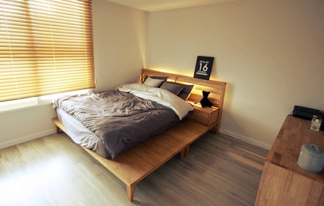 22평 복도식 모던 홈스타일링, homelatte homelatte Bedroom