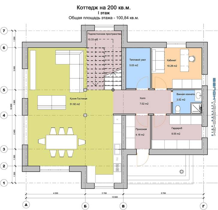 Коттедж на 200 кв.м., hq-design hq-design планировка,коттедж,экстерьер,современный стиль,дизайн фасадов,частный дом