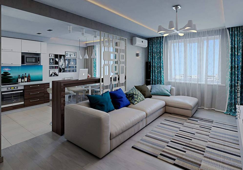 Дизайн интерьера квартиры, hq-design hq-design Modern living room