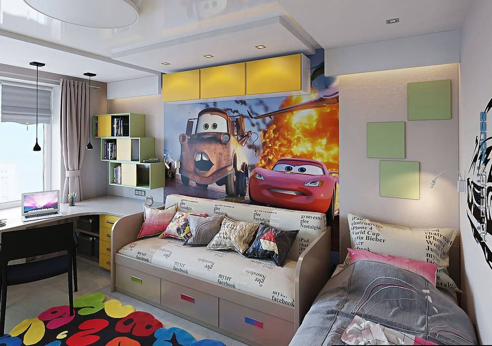 Дизайн интерьера квартиры, hq-design hq-design Habitaciones para niños de estilo moderno