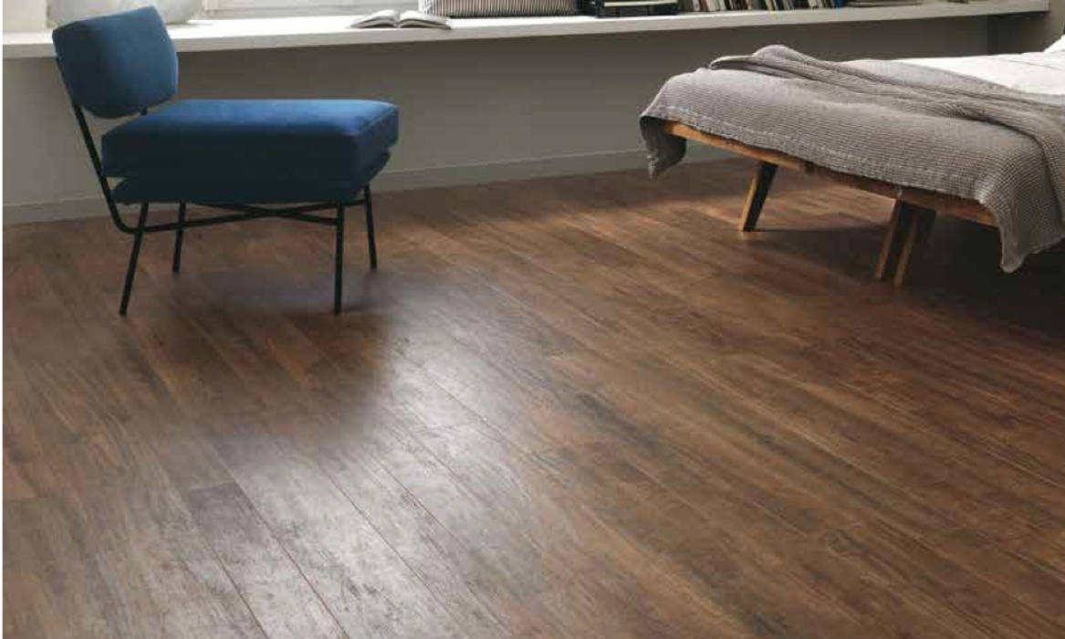 Luxury Vinyl Floor 3mm THE FLOORING COMPANY S.A Paredes y pisos modernos Sintético Marrón Revestimiento de paredes y pisos