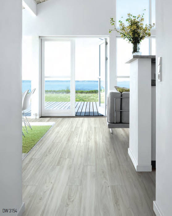 LUXURY VINYL FLOOR 5mm SISTEMA - CLICK THE FLOORING COMPANY S.A Paredes y pisos modernos Sintético Marrón Revestimiento de paredes y pisos