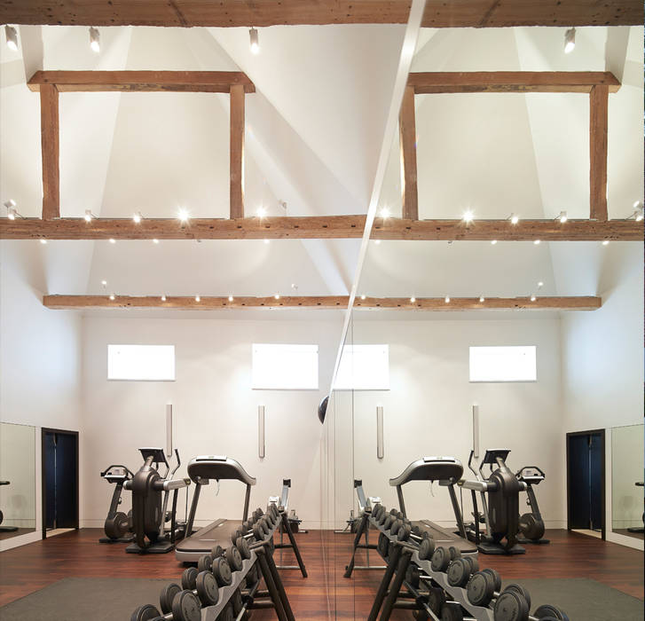 Mill House, Ayre Chamberlain Gaunt Ayre Chamberlain Gaunt Тренажерный зал в стиле кантри gym,home gym,exercise