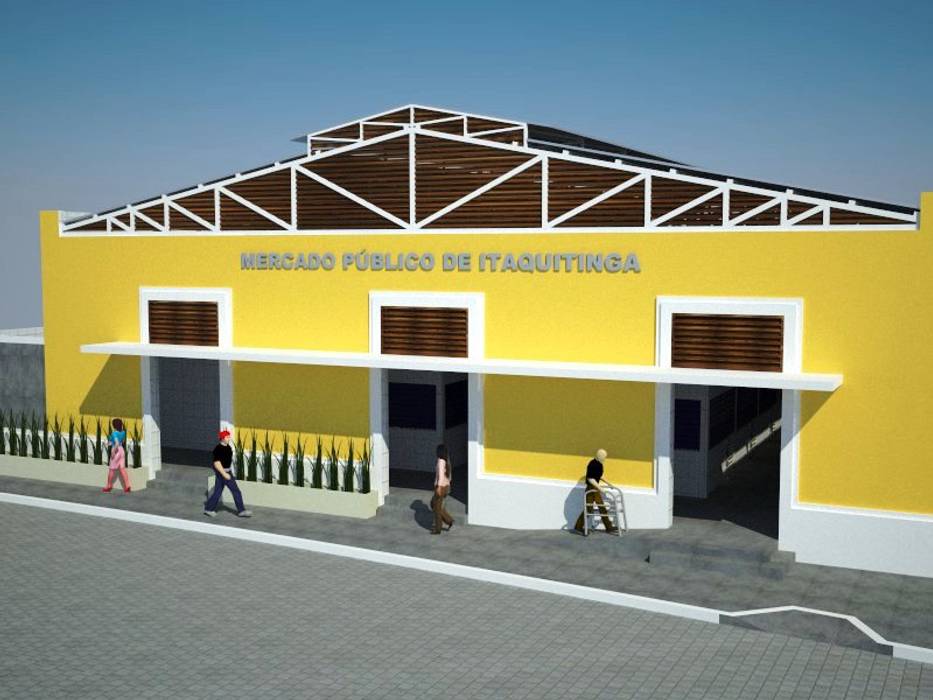 MERCADO MUNICIPAL NO INTERIOR DE PERNAMBUCO, GR PROJETOS GR PROJETOS 商业空间 辦公大樓