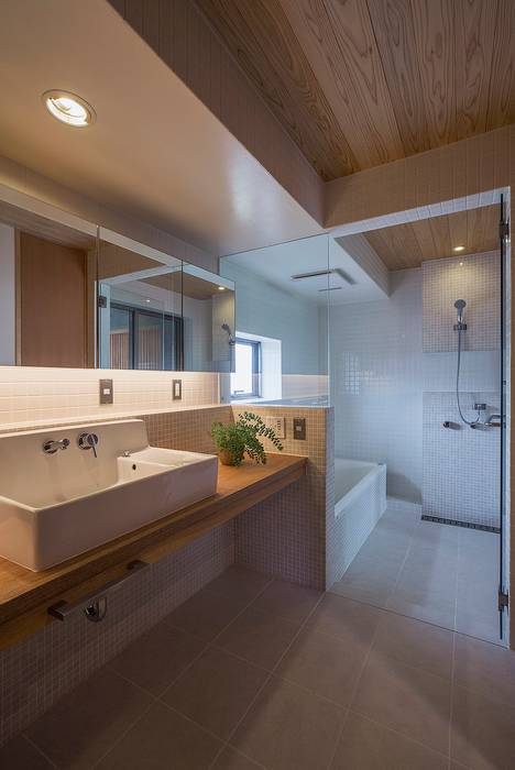 きなりの家 Atelier N オリジナルスタイルの お風呂 Homify