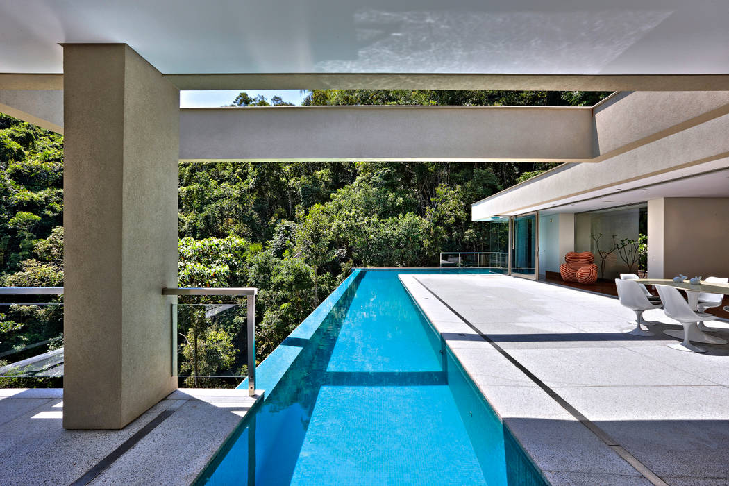 Casa Bosque da Ribeira, Lanza Arquitetos Lanza Arquitetos สระว่ายน้ำ