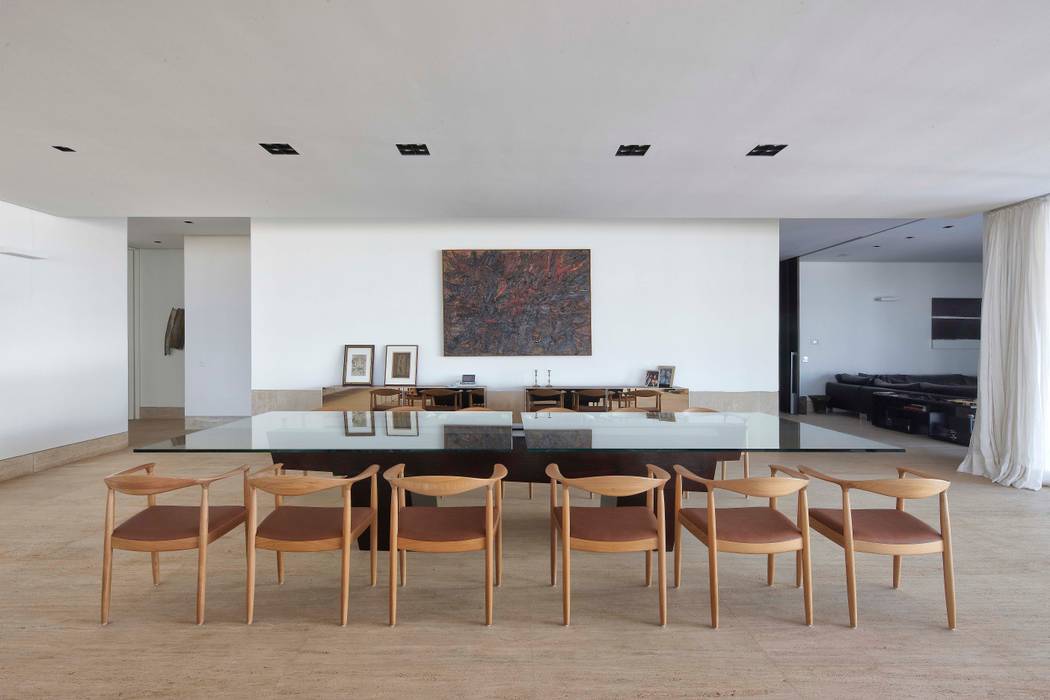 Casa nas Mangabeiras, Lanza Arquitetos Lanza Arquitetos Modern dining room