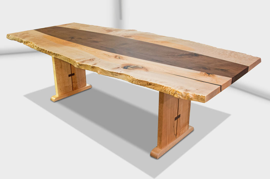 Мебель, URBAN wood URBAN wood Cocinas de estilo moderno Madera maciza Multicolor Mesas y sillas