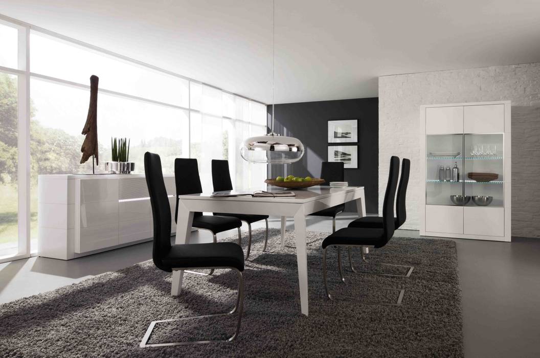 Mobiliário de Salas de jantar Dining Room Furniture www.intense-mobiliario.com Aragon3 http://intense-mobiliario.com/pt/salas-de-jantar/8561-sala-de-jantar-aragon-a3.html, Intense mobiliário e interiores Intense mobiliário e interiores Modern Dining Room Dressers & sideboards