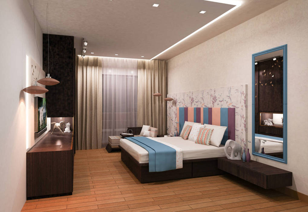 Residential - Agarwal, Nestopia Nestopia Modern style bedroom bedroom